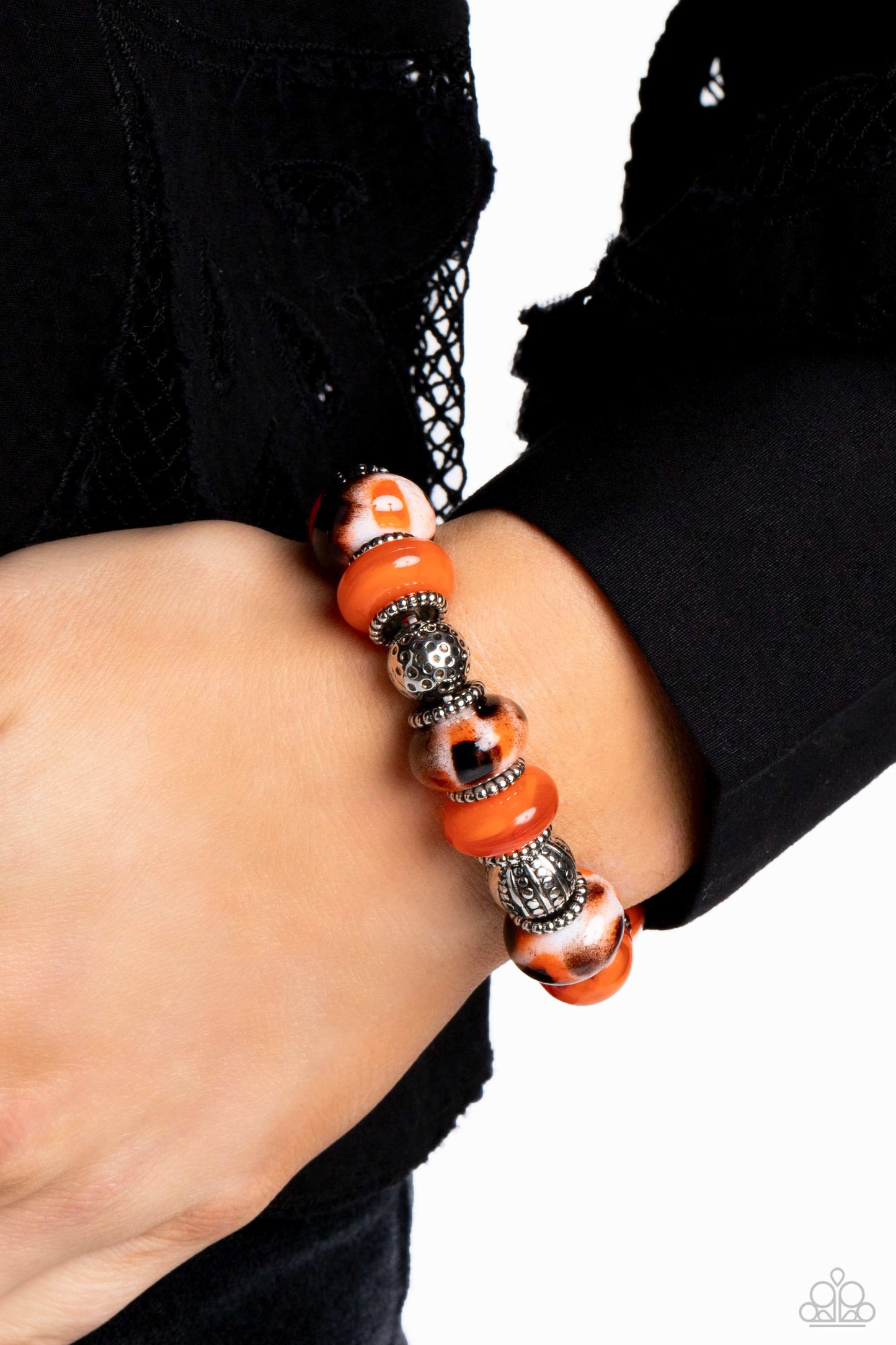 Paparazzi - Warped Wayfarer - Orange Bracelets  #1170