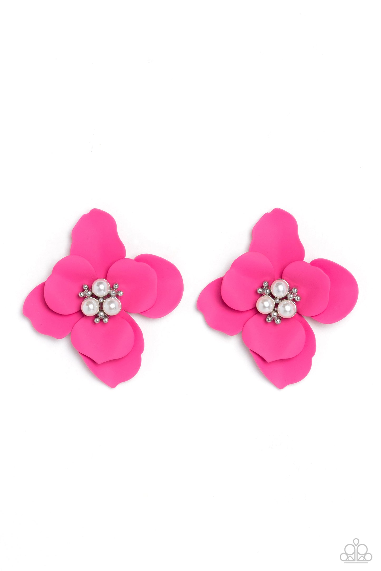 Paparazzi - Jovial Jasmine - Pink Earrings  #2019