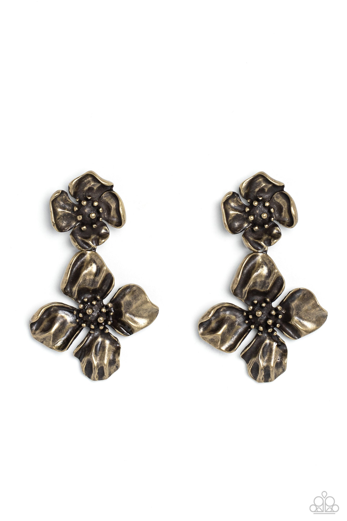 Paparazzi - Gilded Grace - Brass Earrings  #1843