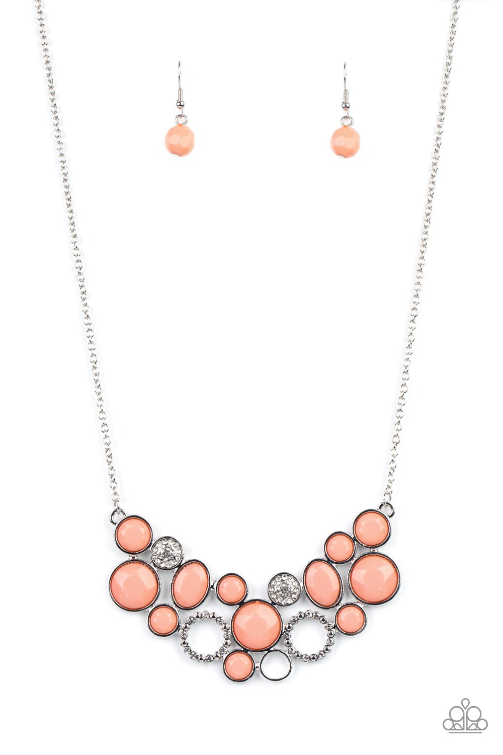 Paparazzi - Extra Eloquent - Orange Necklace #0024