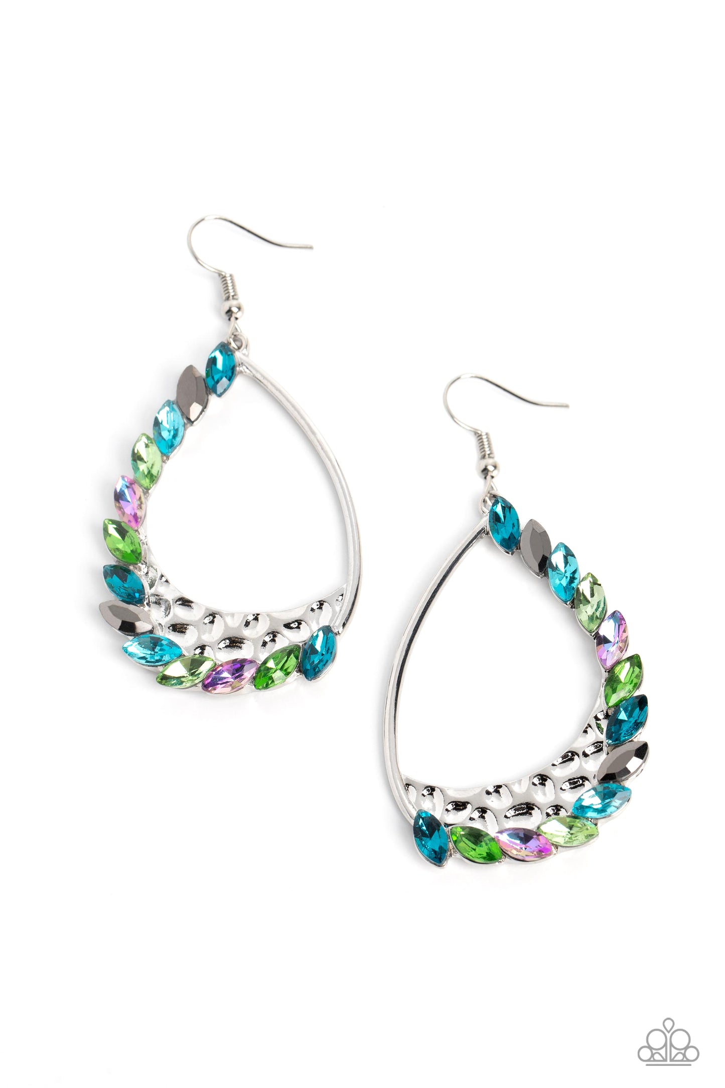 Paparazzi - Looking Sharp - Multi Earrings  #2043