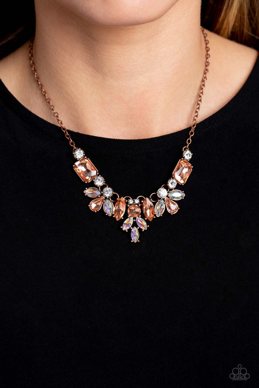 Paparazzi - Prima Donna Dazzle - Copper Necklaces #2152