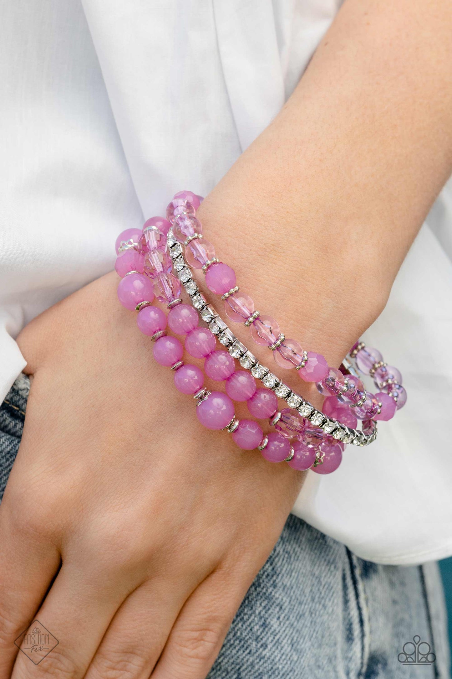 Paparazzi - GARDEN the Interruption - Purple Bracelet