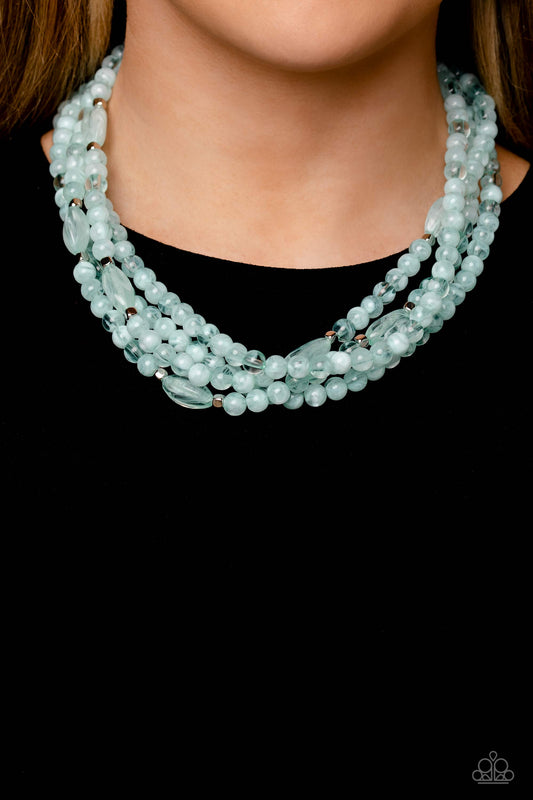 Paparazzi - Layered Lass - Blue Necklaces #2111