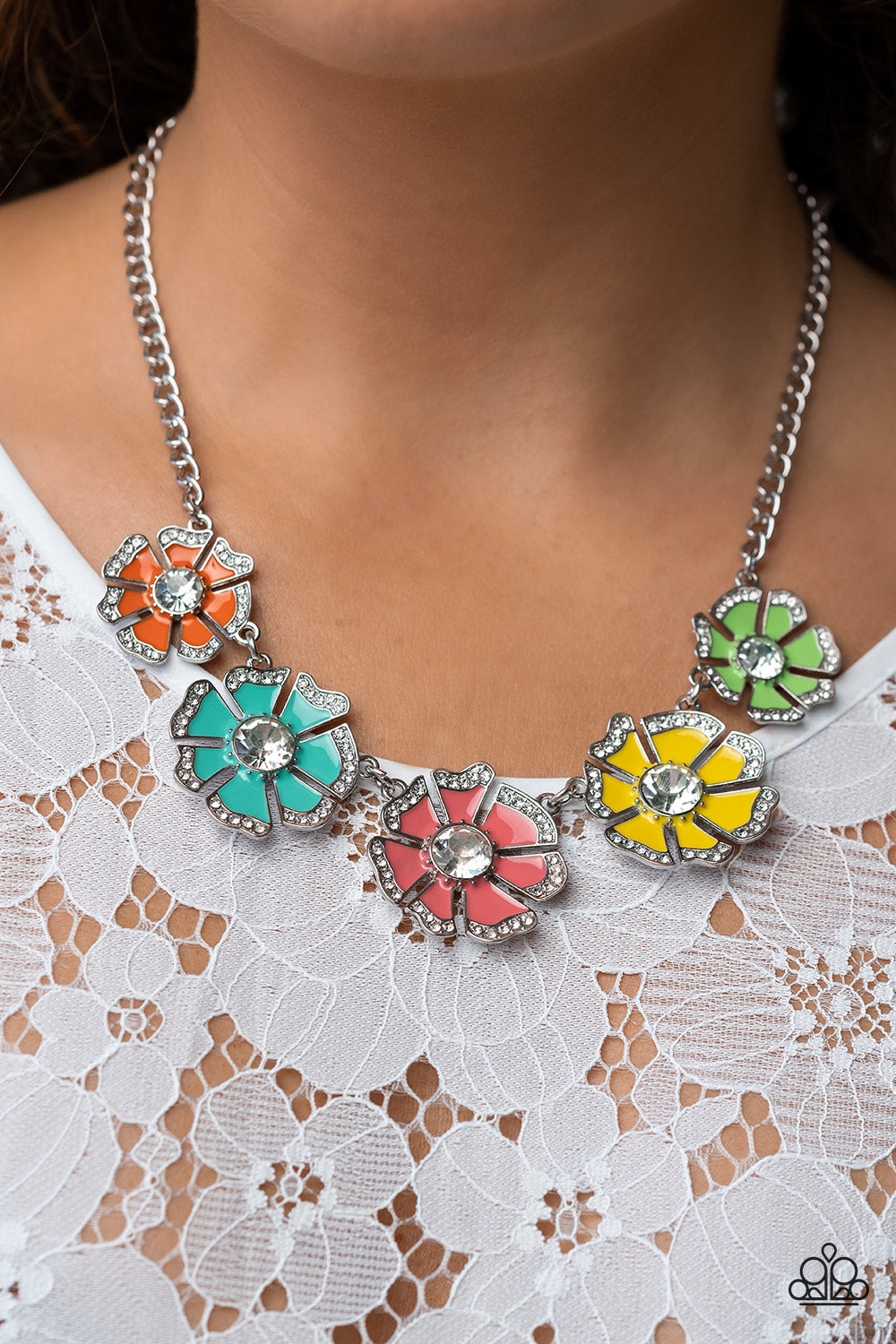 Paparazzi - Playful Posies - Multi Necklaces  #2161