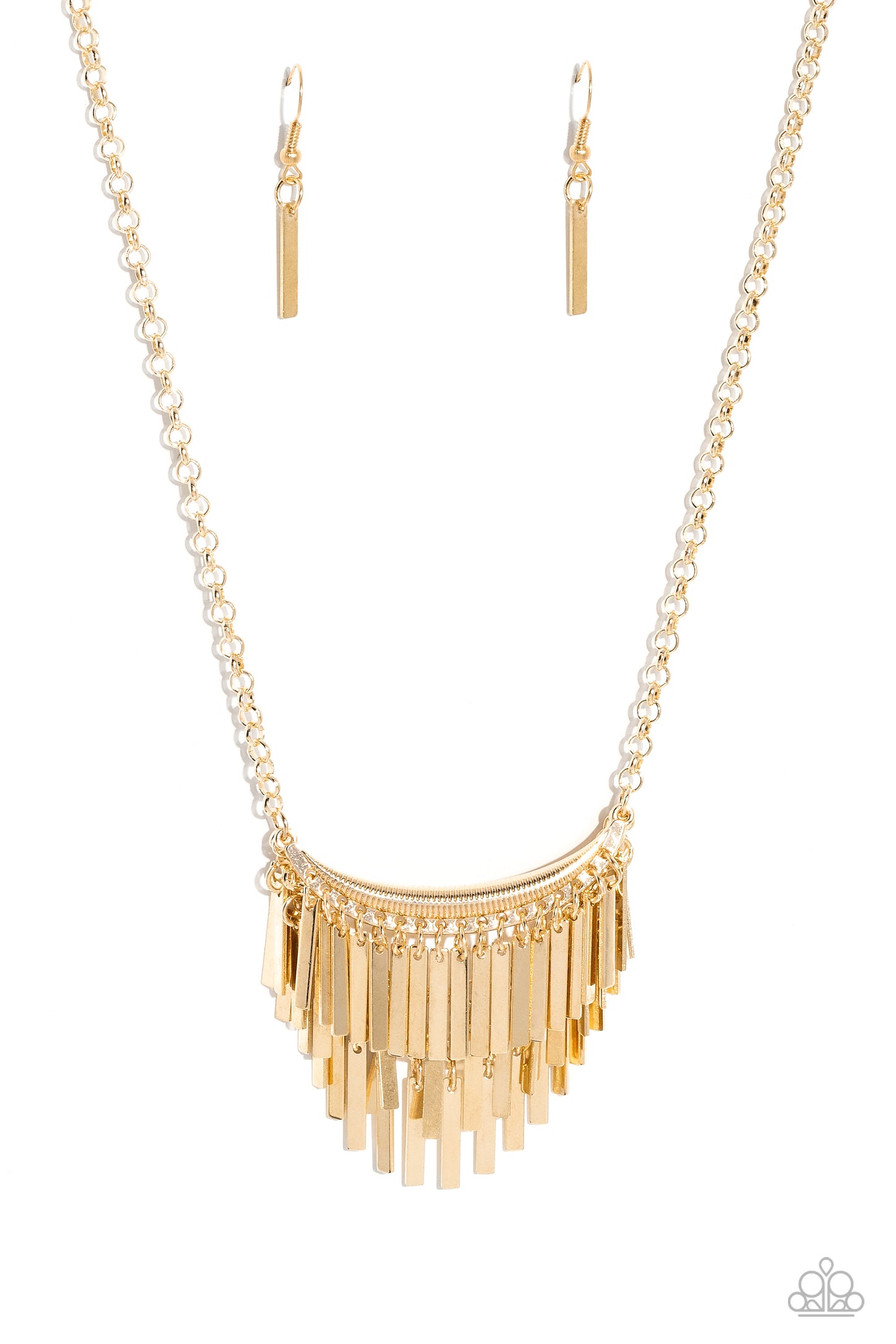 Paparazzi - Cue the Chandelier - Gold Necklaces   #2167