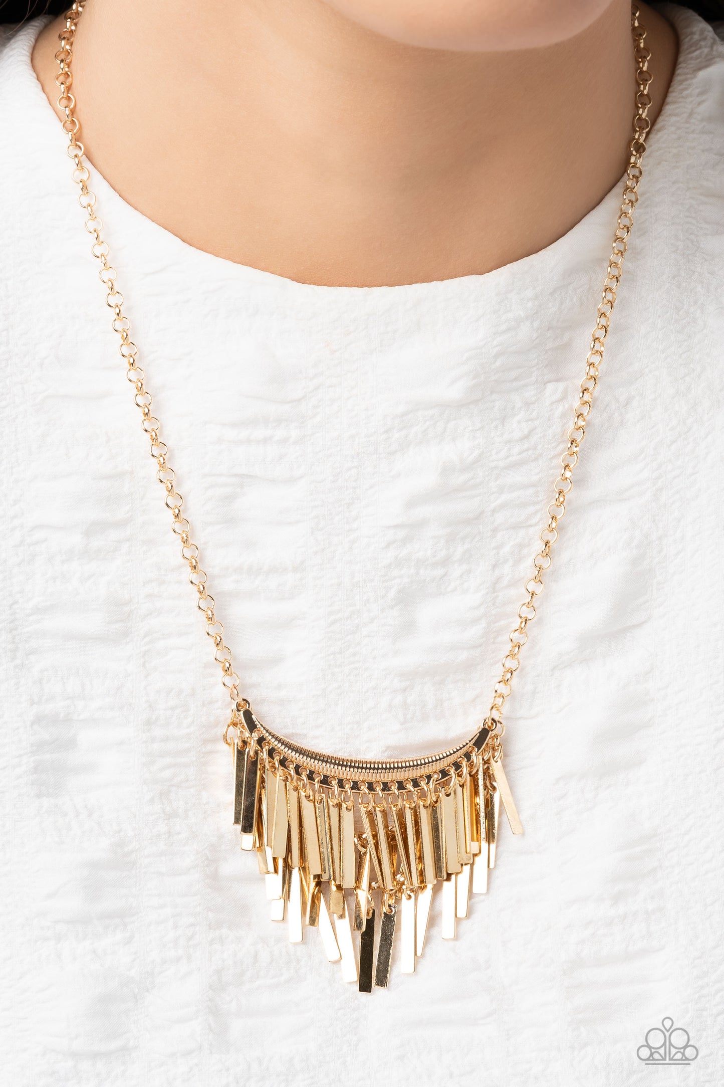 Paparazzi - Cue the Chandelier - Gold Necklaces   #2167