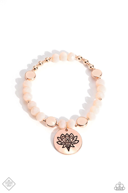 Paparazzi - Leisurely Lotus - Rose Gold Bracelets #1237