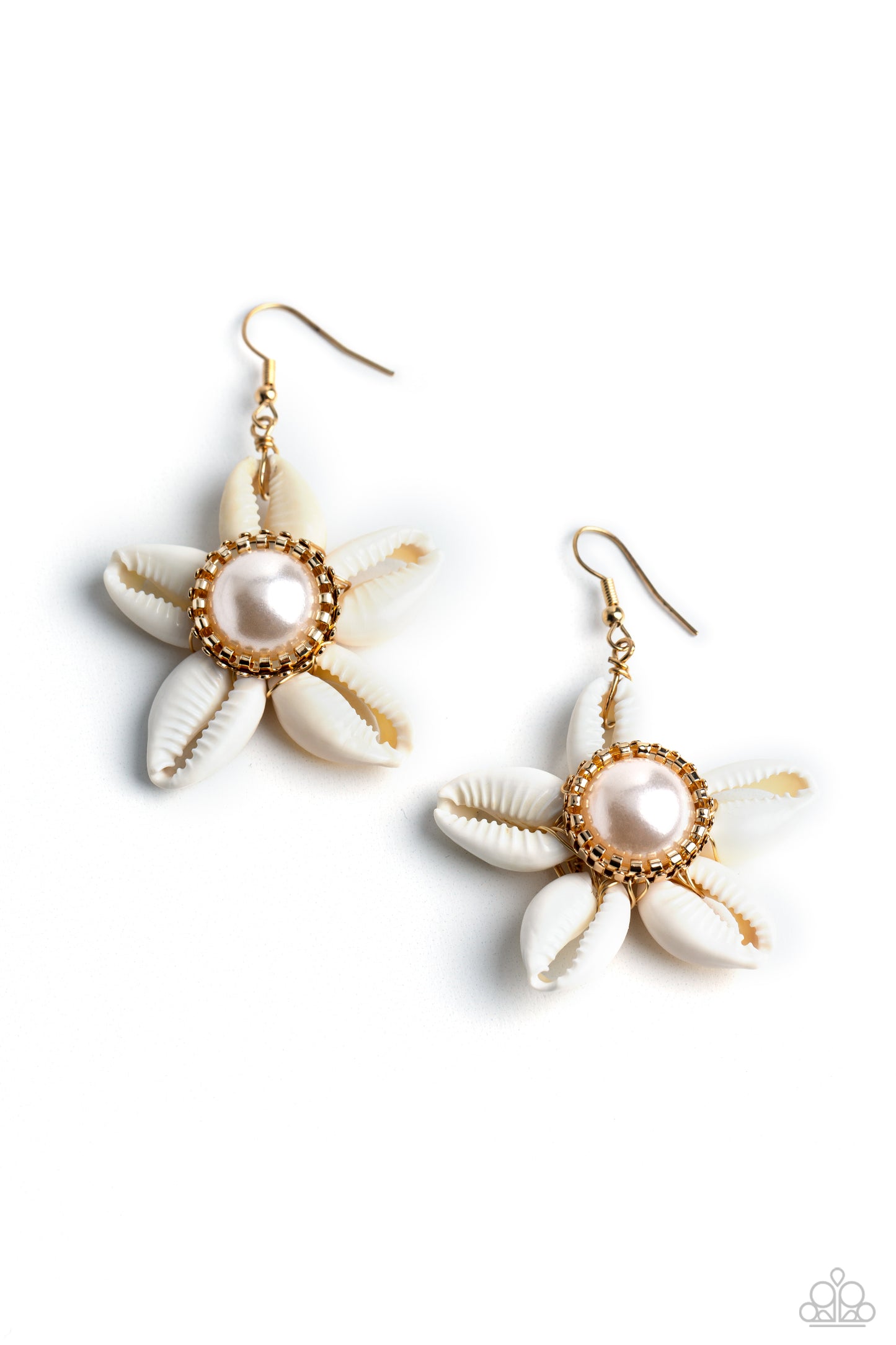 Paparazzi - Say SEAS - Gold Earrings