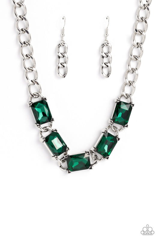 Paparazzi - Radiating Review - Green Necklaces  #2155