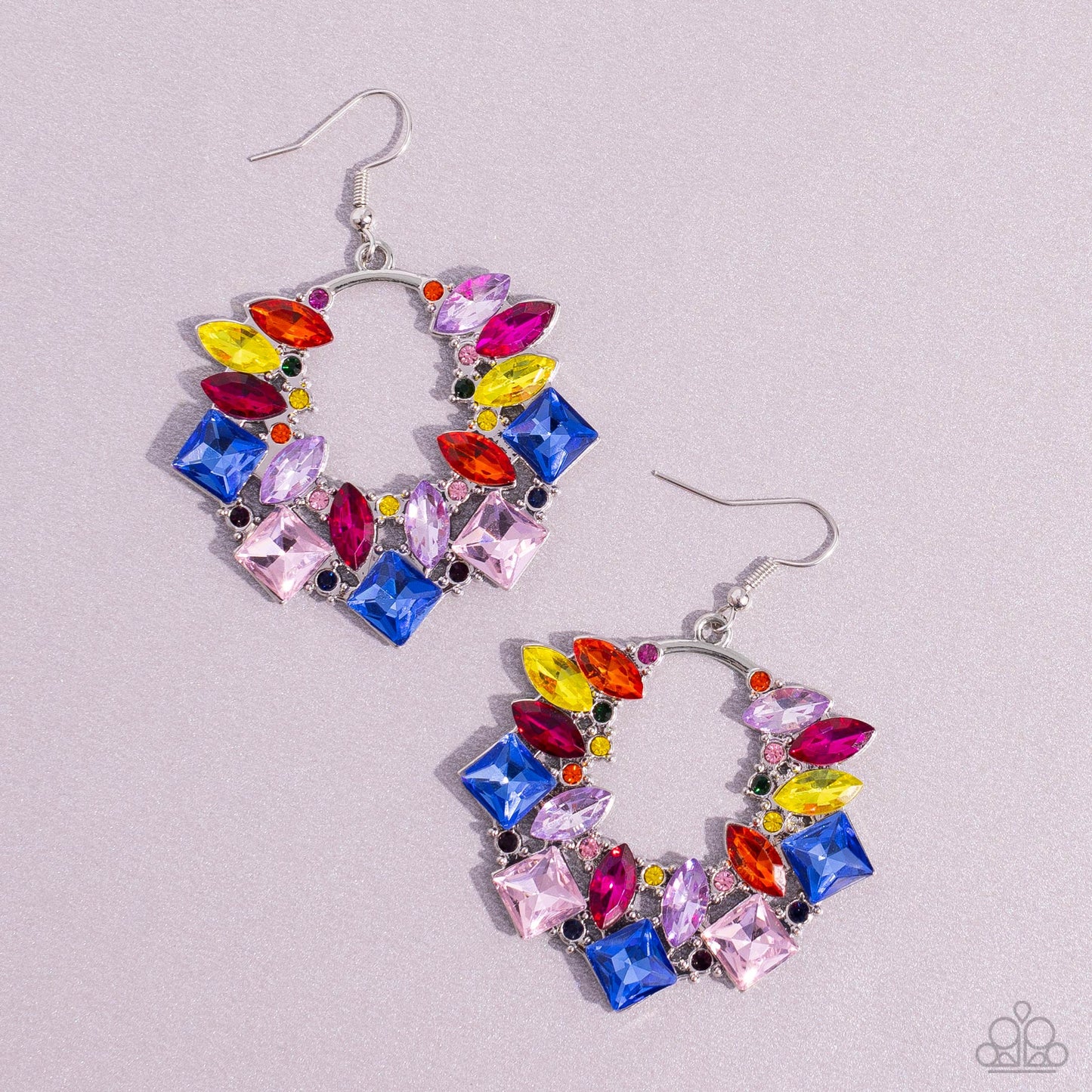 Paparazzi - Wreathed in Watercolors - Multi Earrings  #2226