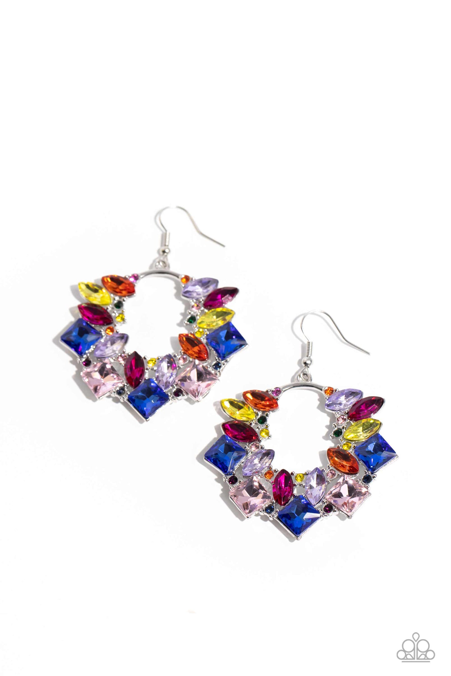 Paparazzi - Wreathed in Watercolors - Multi Earrings  #2226