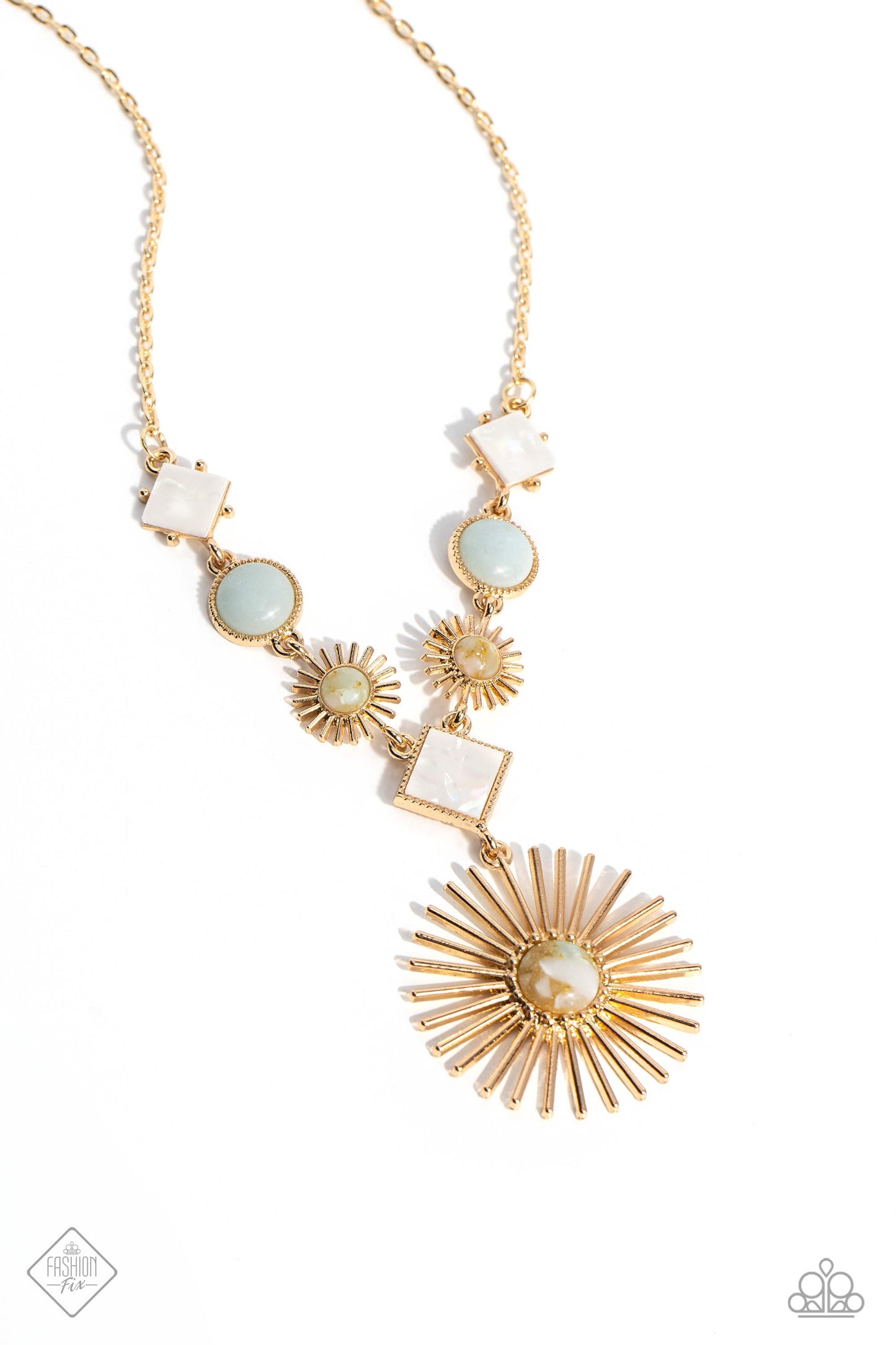 Paparazzi - Sunburst Style - Gold Necklaces  #2178