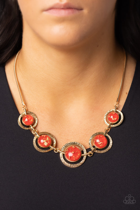 Paparazzi - Sophisticated Showcase - Red Necklaces  #2159