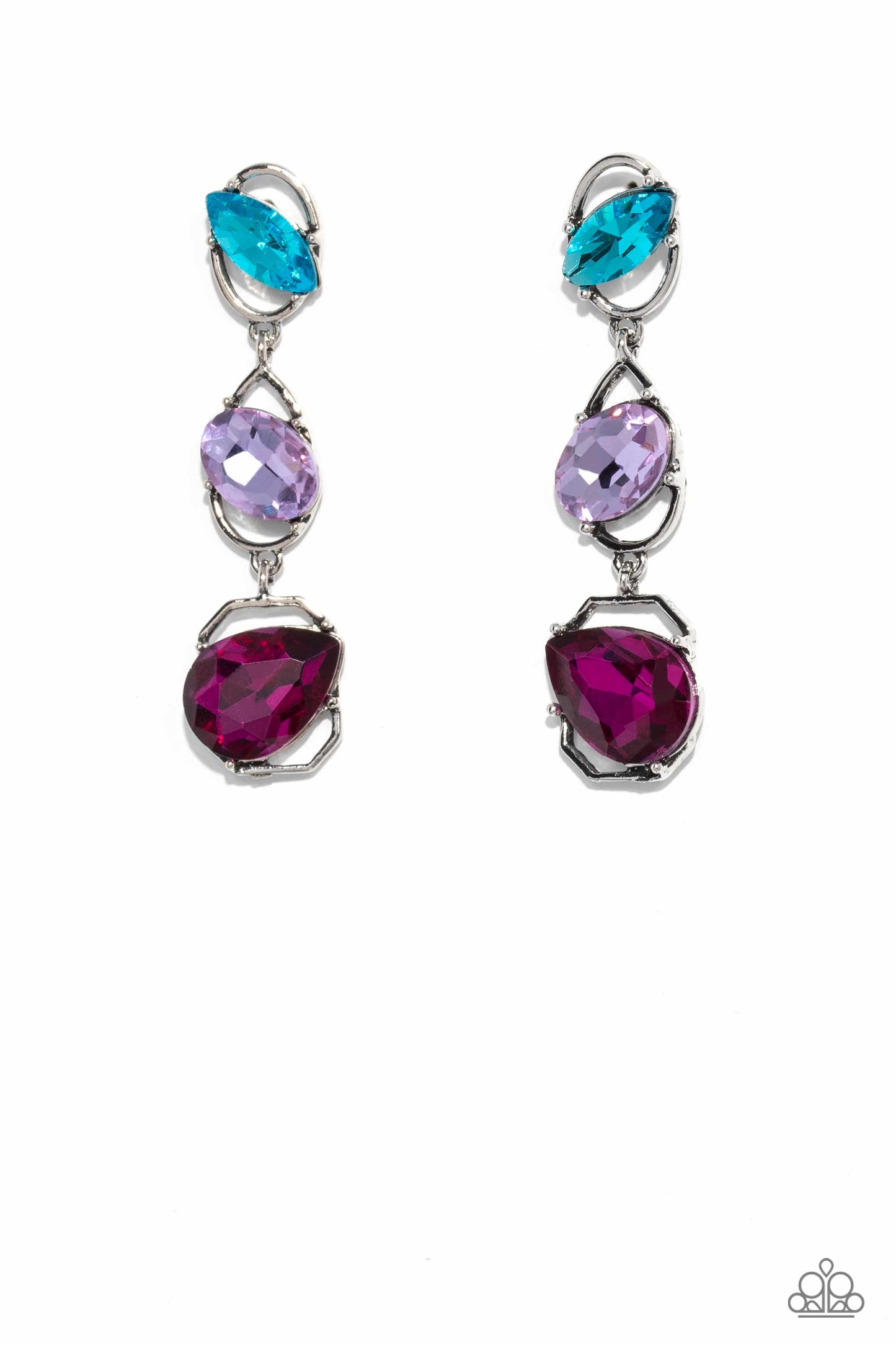 Paparazzi - Dimensional Dance - Multi Earrings #0791