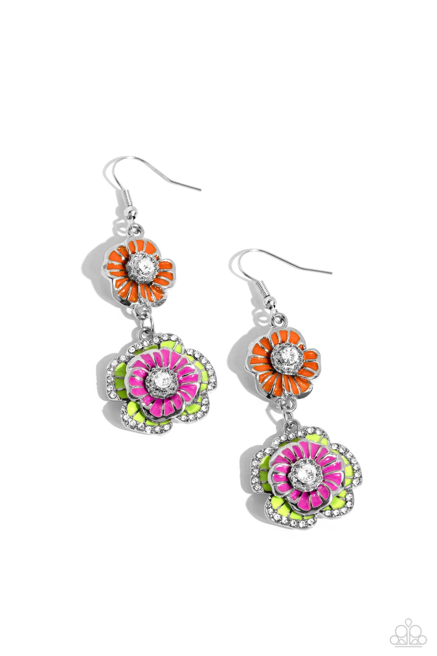 Paparazzi - Intricate Impression - Multi Earrings  #1854