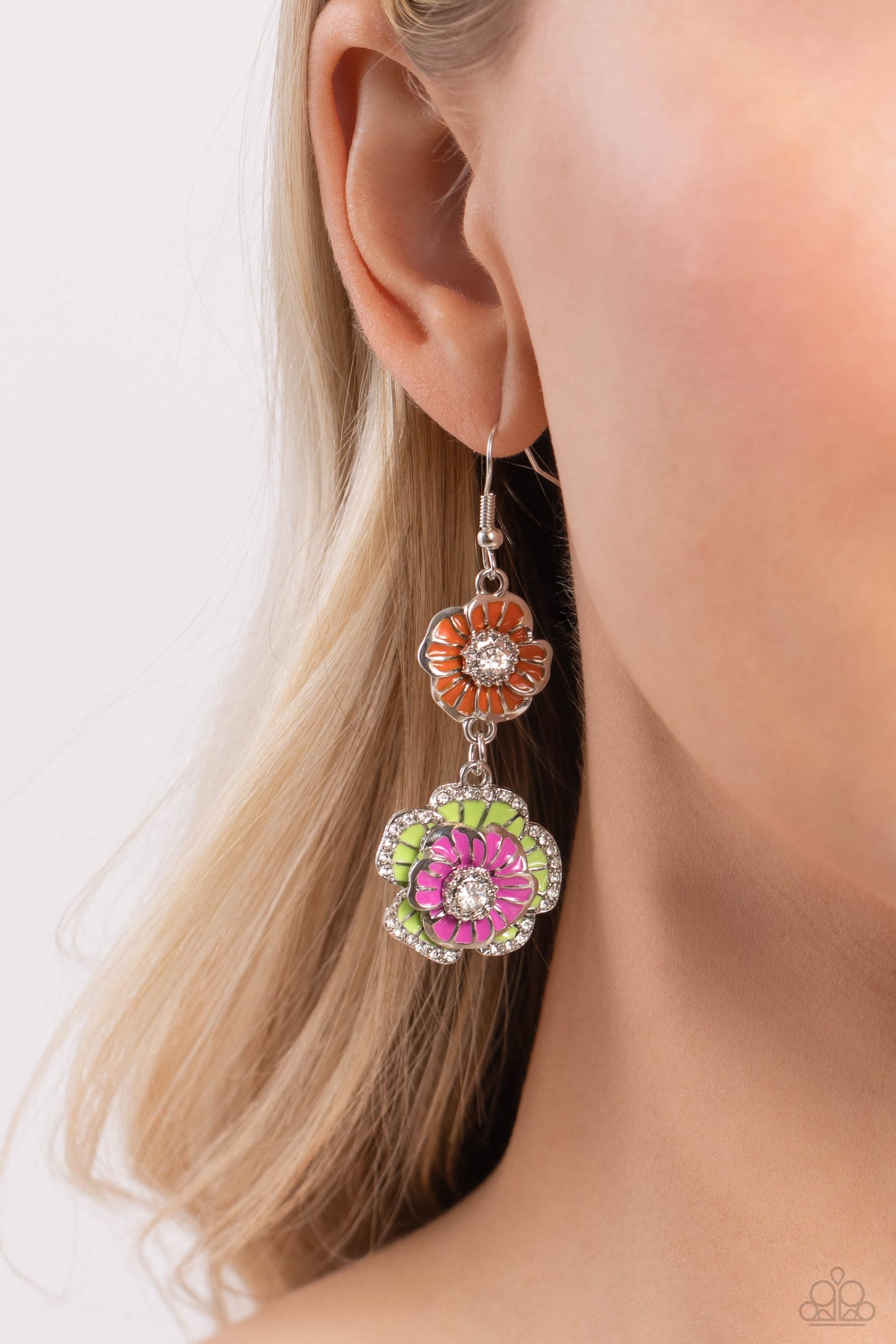 Paparazzi - Intricate Impression - Multi Earrings  #1854