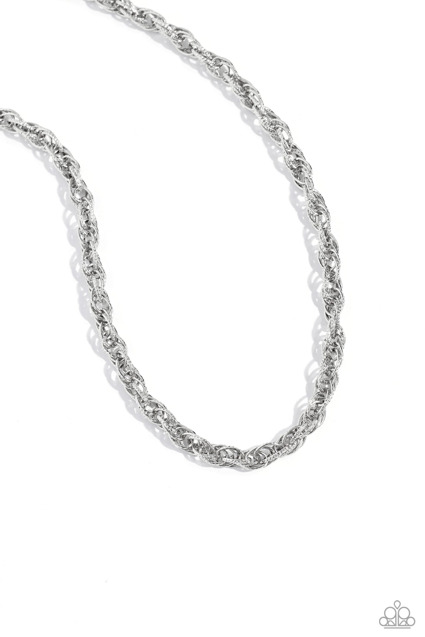 Paparazzi - Braided Ballad - Silver Necklaces #0489