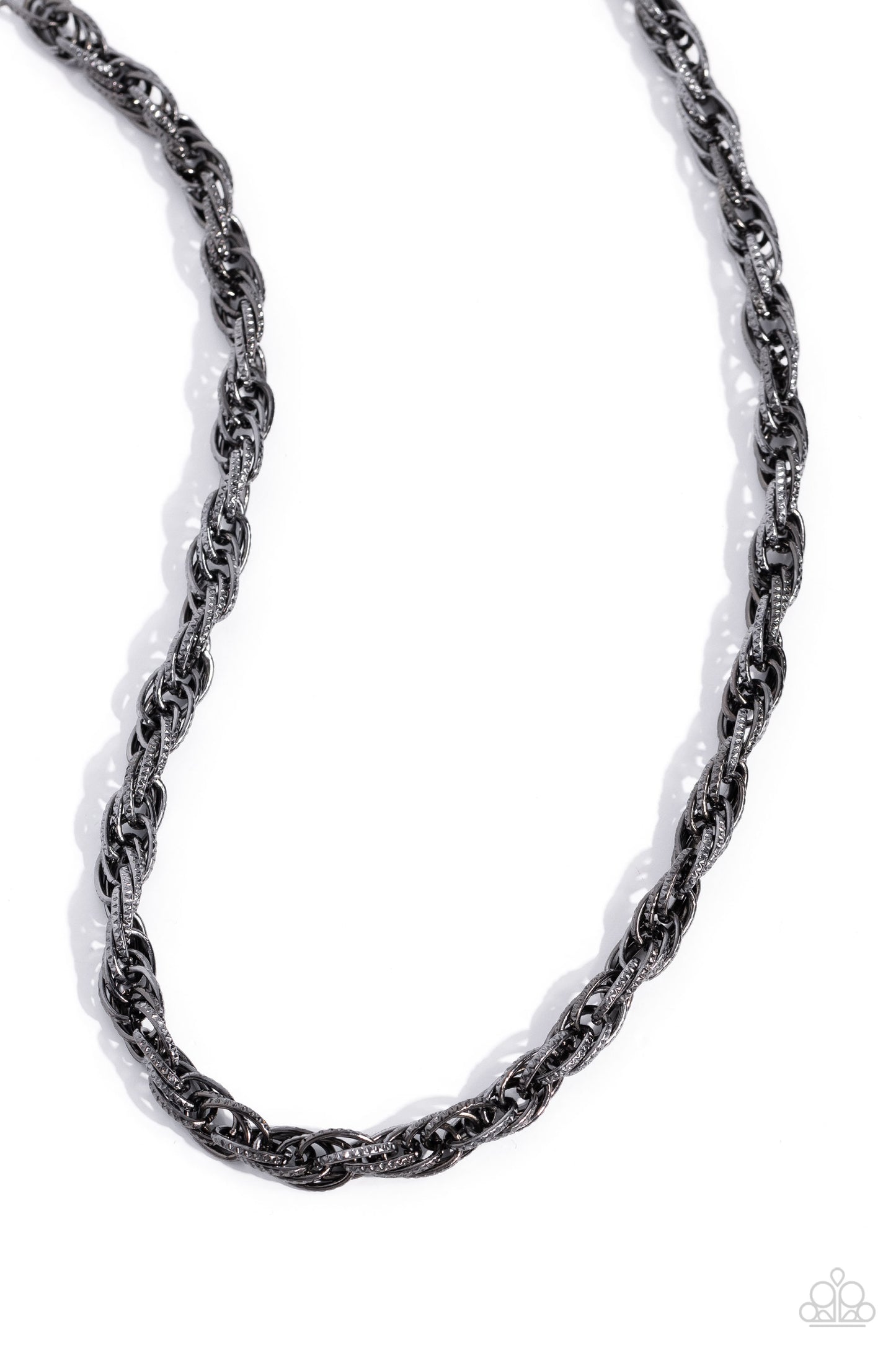 Paparazzi - Braided Ballad - Black Necklaces  #2308