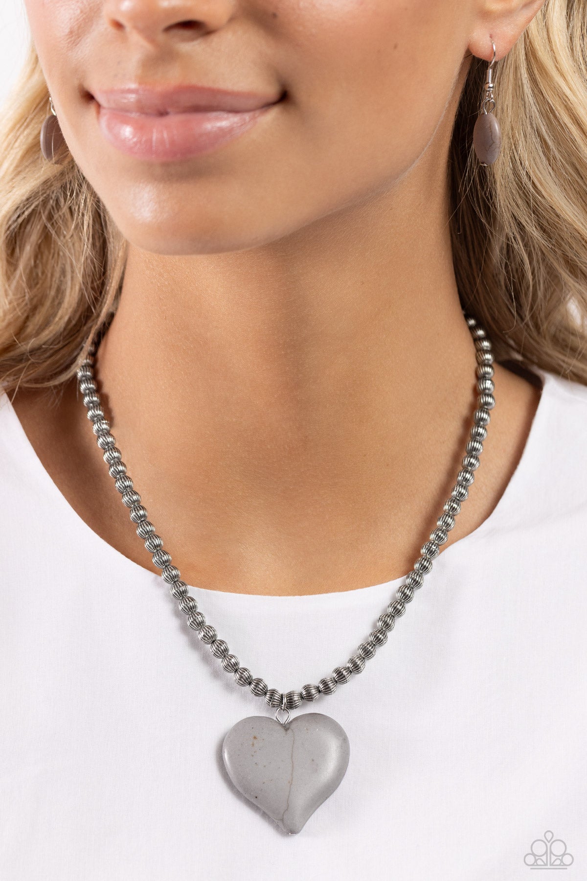 Paparazzi - Picturesque Pairing - Silver Necklaces  #2180