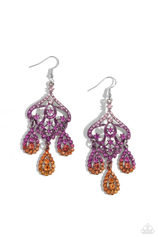 Paparazzi - Chandelier Command - Multi Earrings #2219