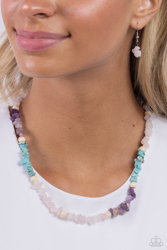 Paparazzi - Soothing Stones - Pink Necklaces  #2303