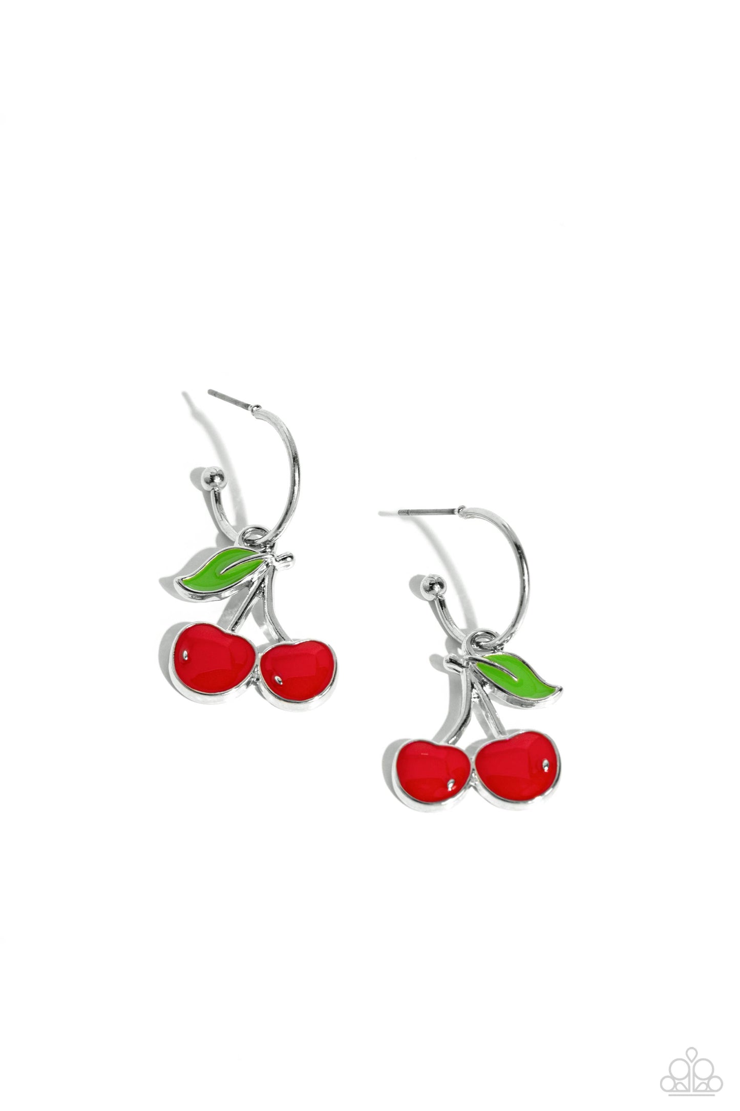 Paparazzi - Cherry Caliber - Red Earrings  #2205