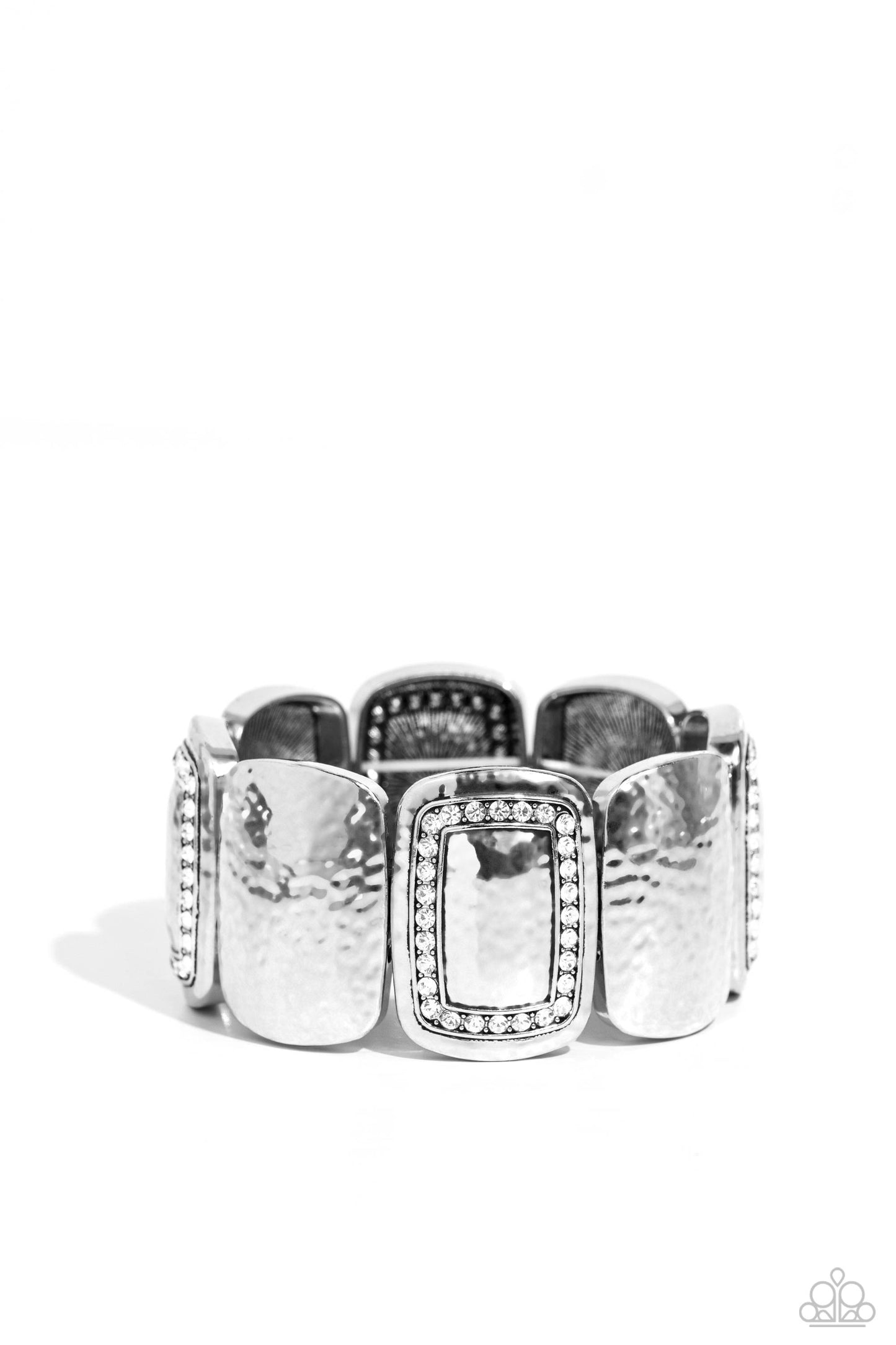 Paparazzi - Refined Radiance - White Bracelets  #1243