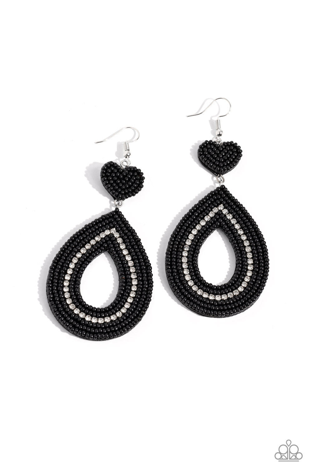 Paparazzi - Now SEED Here - Black Earrings #1295