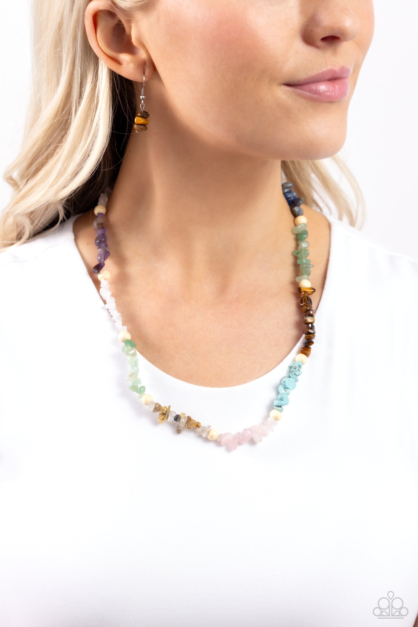 Paparazzi - Soothing Stones - Multi Necklaces  #2188