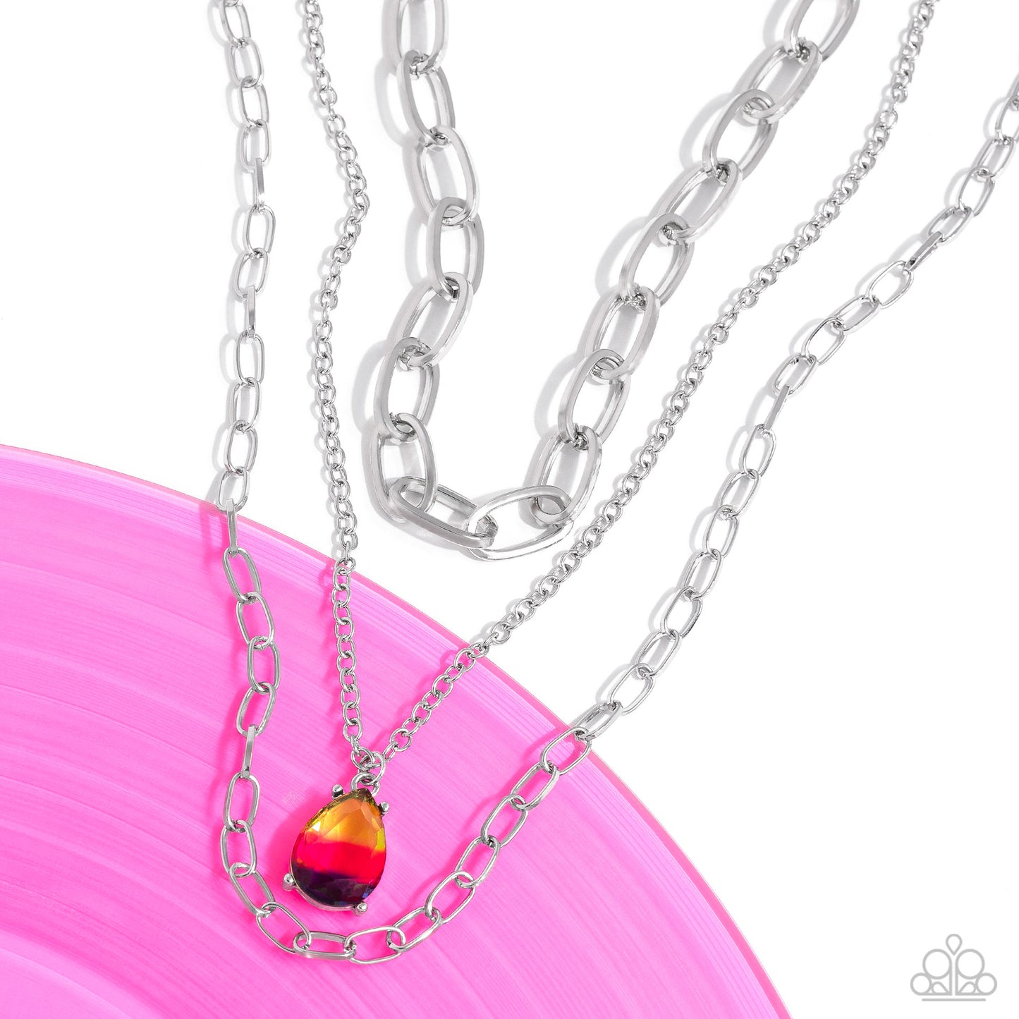 Paparazzi - Teardrop Tiers - Multi Necklaces  #2181