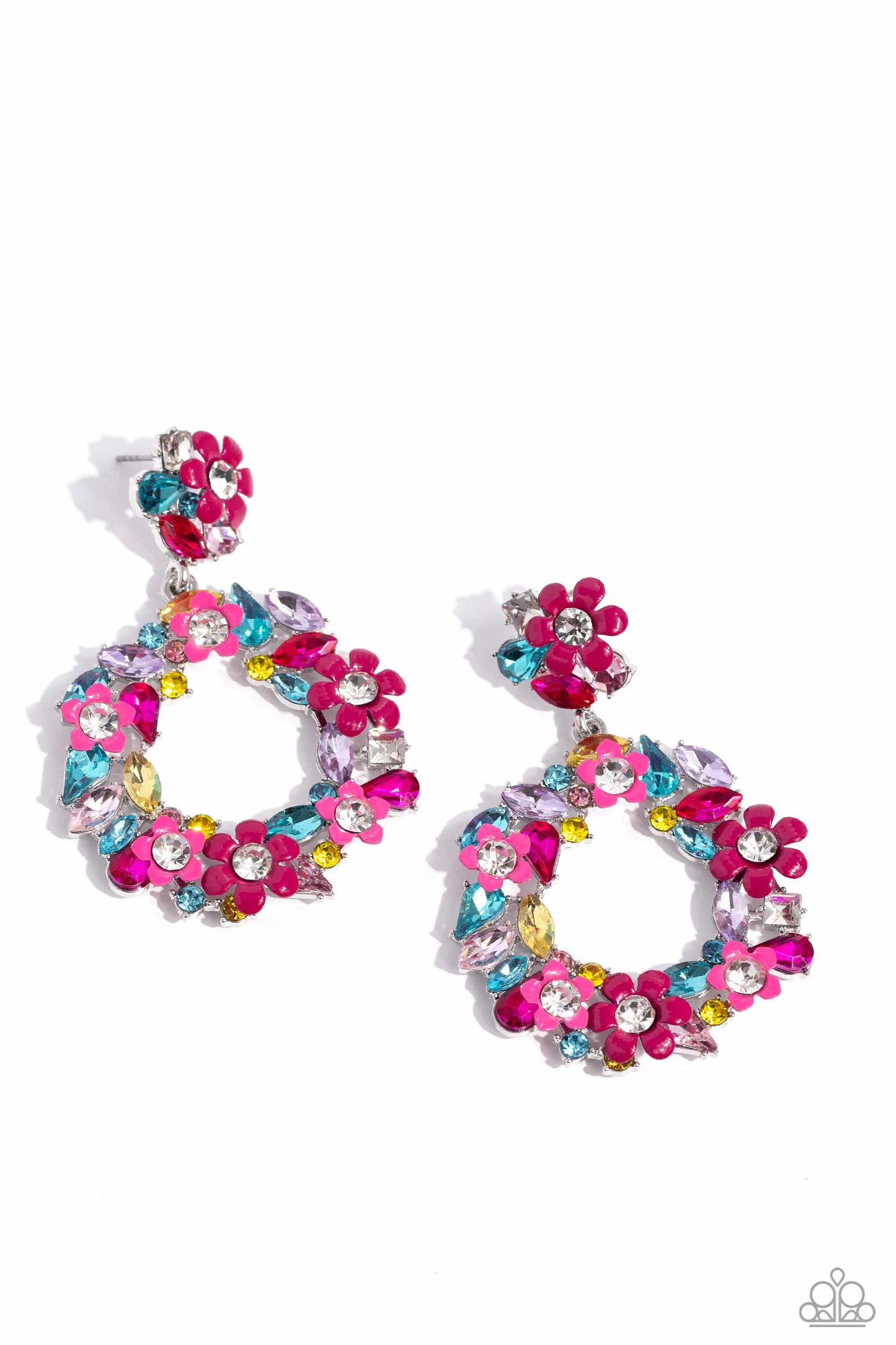 Paparazzi - Wreathed in Wildflowers - Multi Earrings #2264