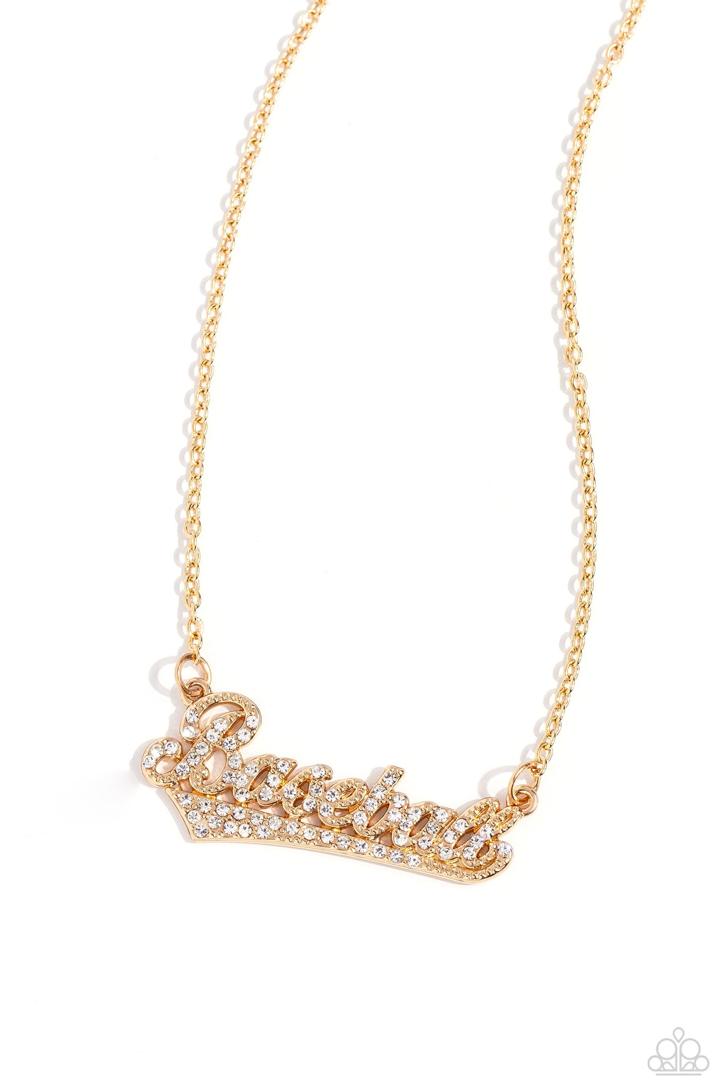 Paparazzi - Home Run Haute - Gold Necklaces  #2309