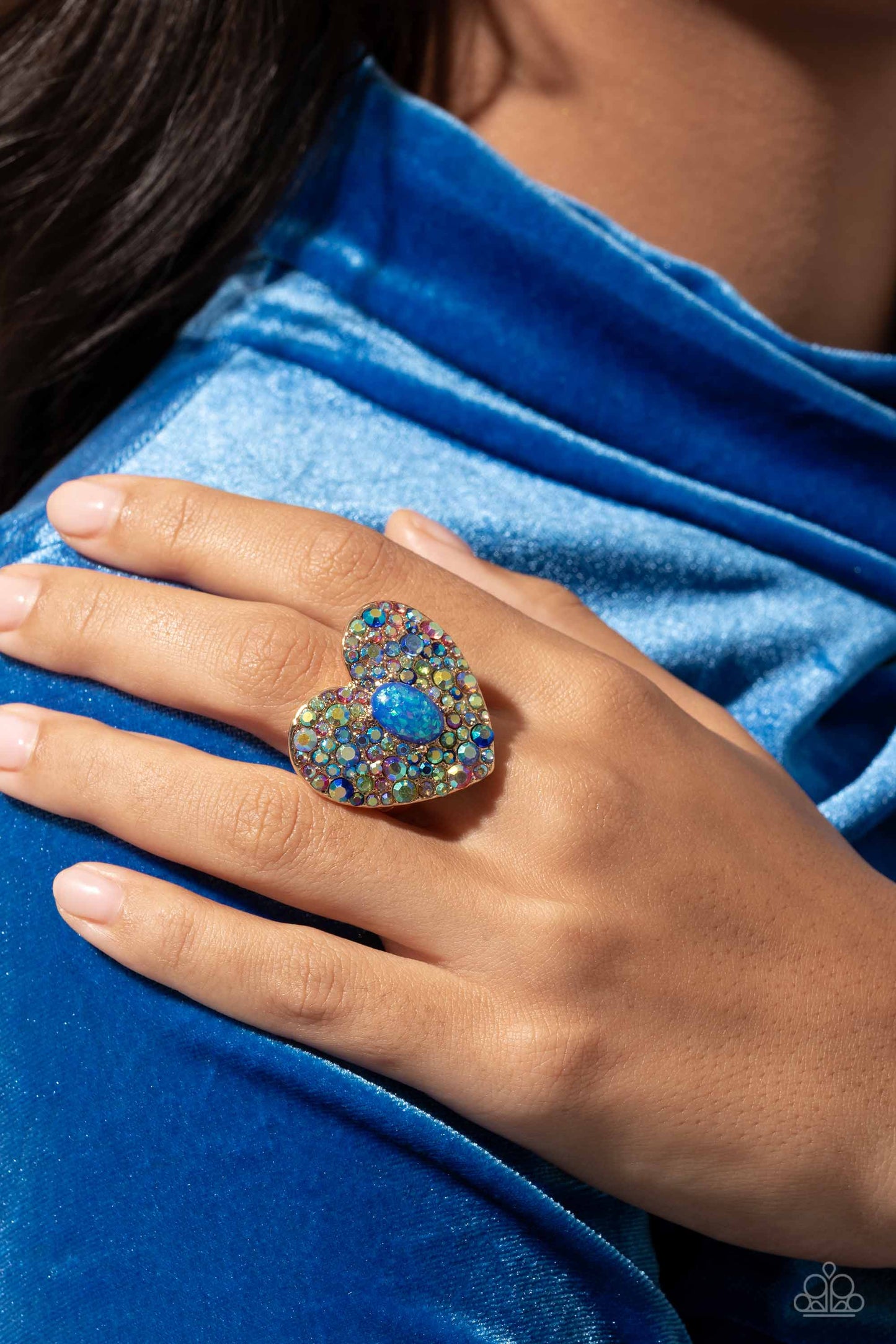 Paparazzi - Bejeweled Beau - Blue Rings #R134