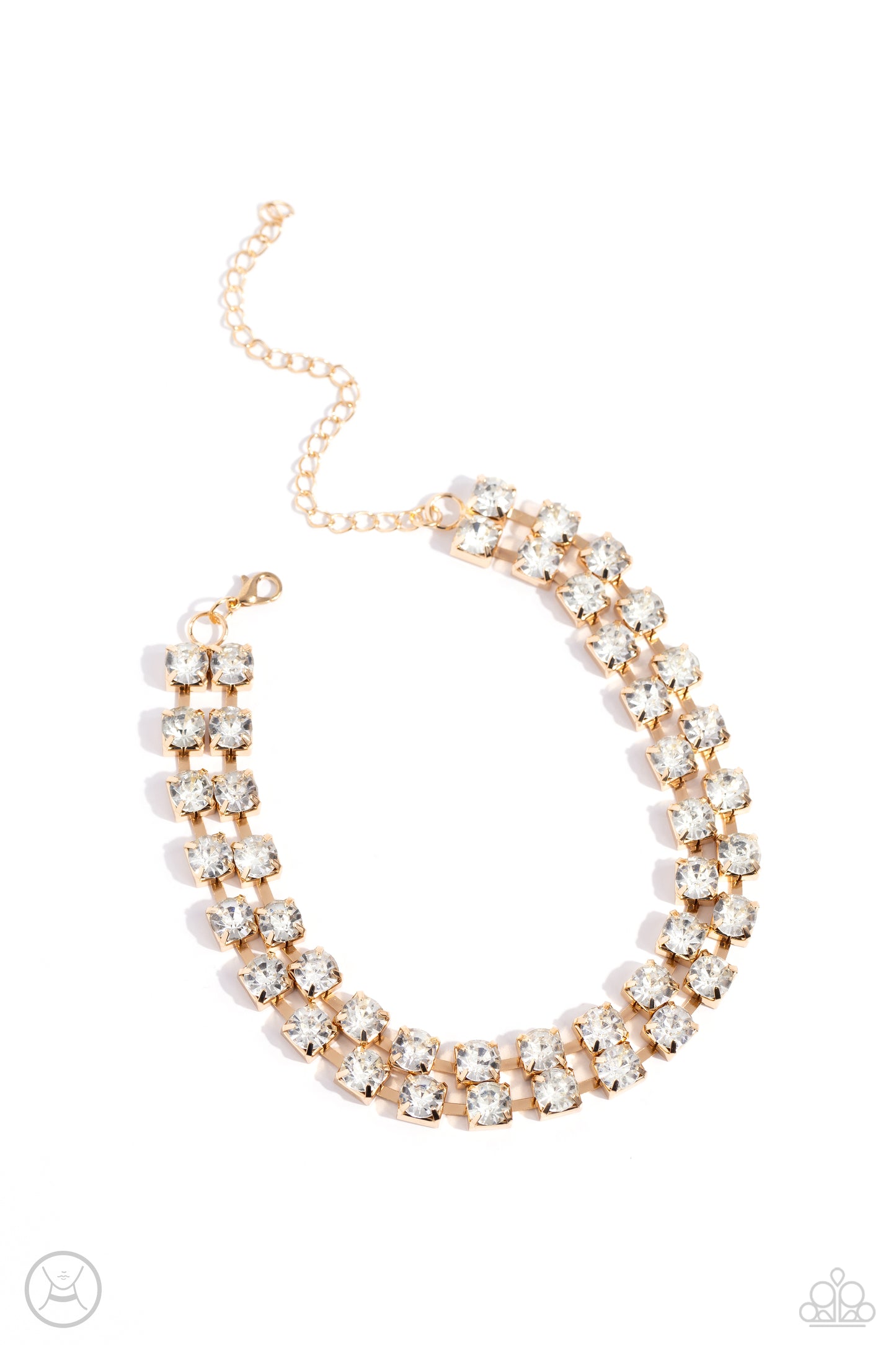 Paparazzi - Glistening Gallery - Gold Necklaces  #2323