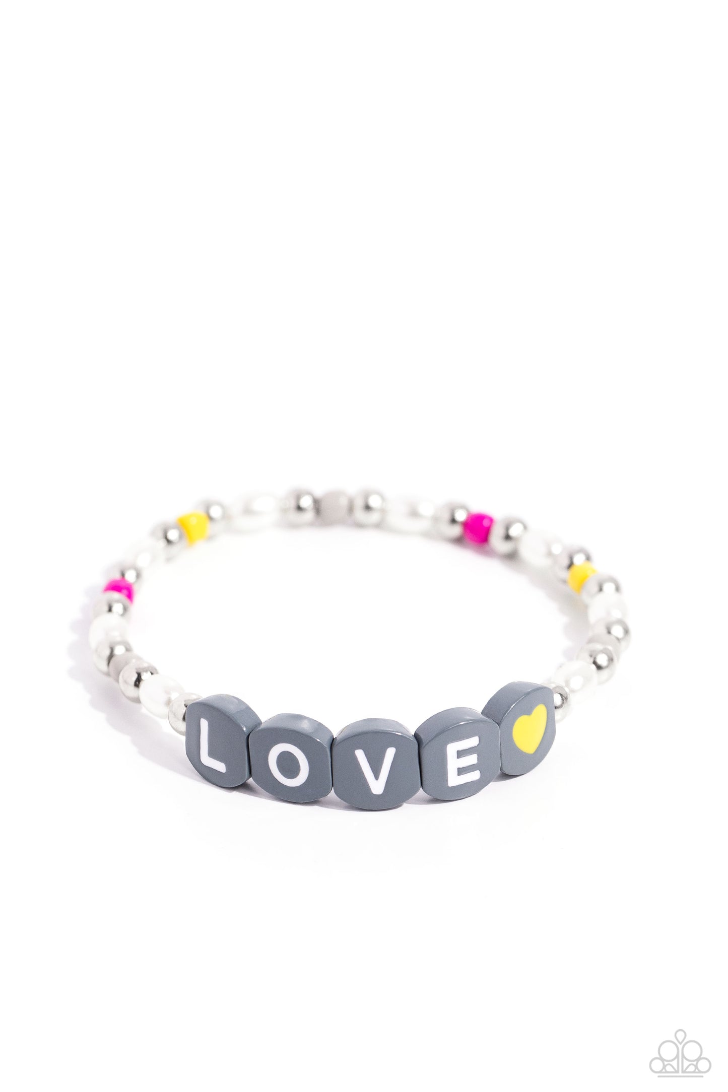 Paparazzi - Love Language - Silver Bracelets  #B154