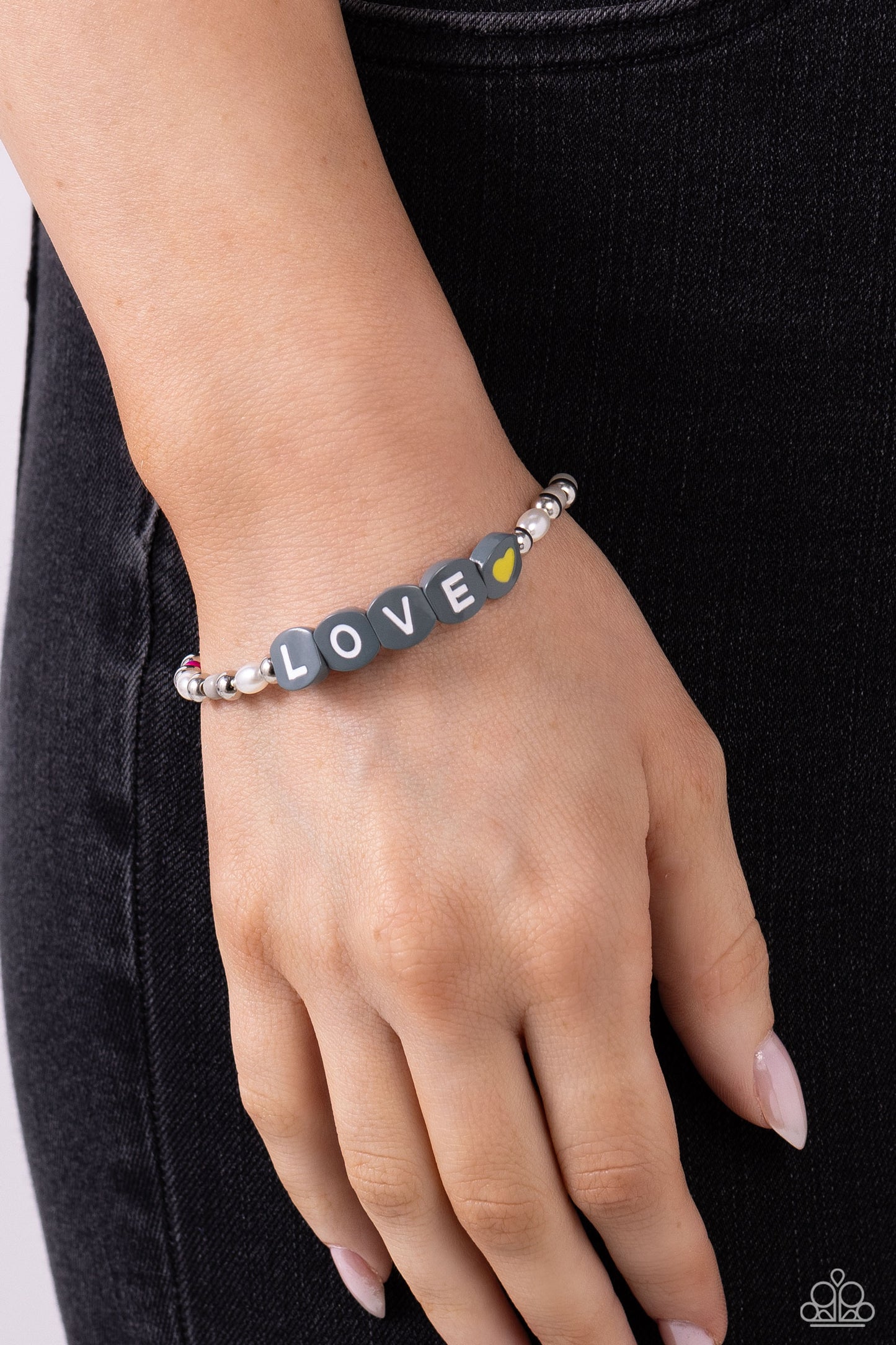 Paparazzi - Love Language - Silver Bracelets  #B154