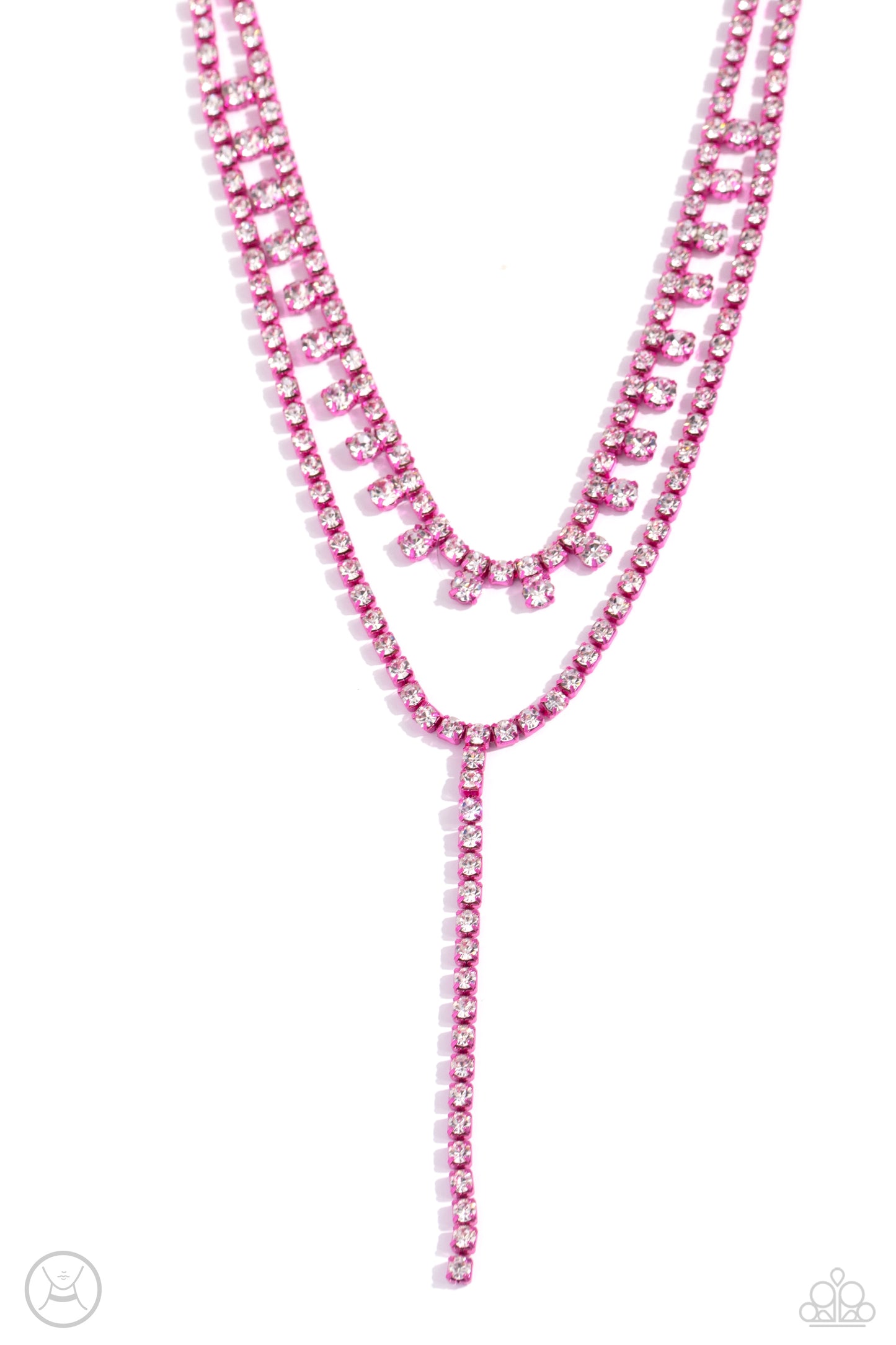 Paparazzi - Champagne Night - Pink Necklaces  #2327