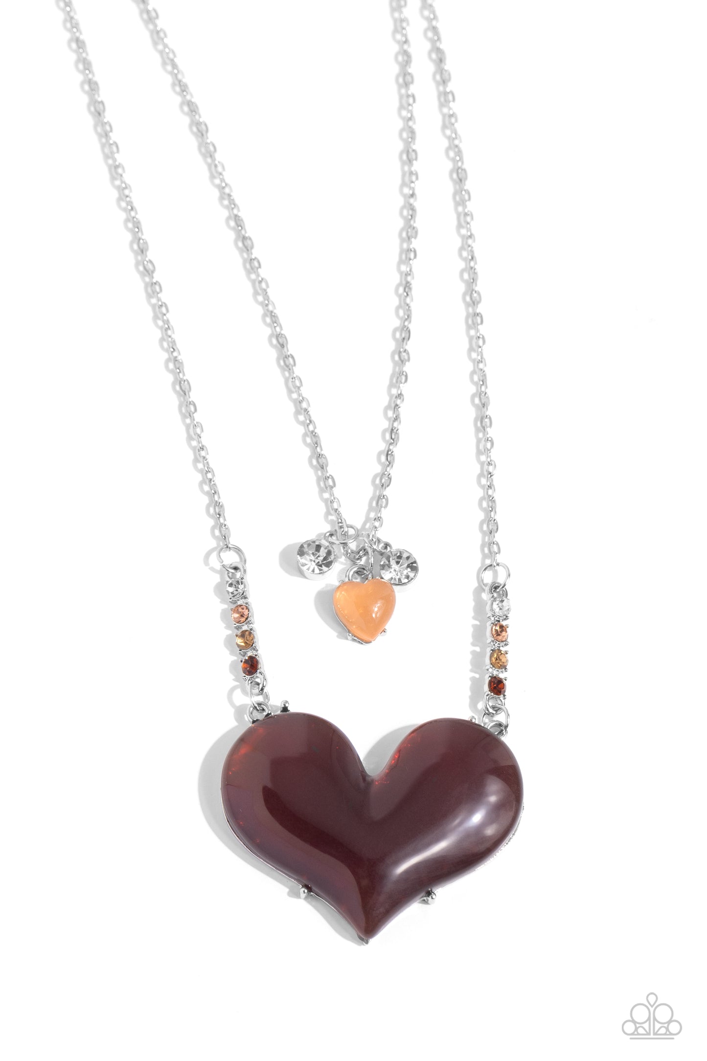 Paparazzi - Heart-Racing Recognition - Brown Necklaces  #2337