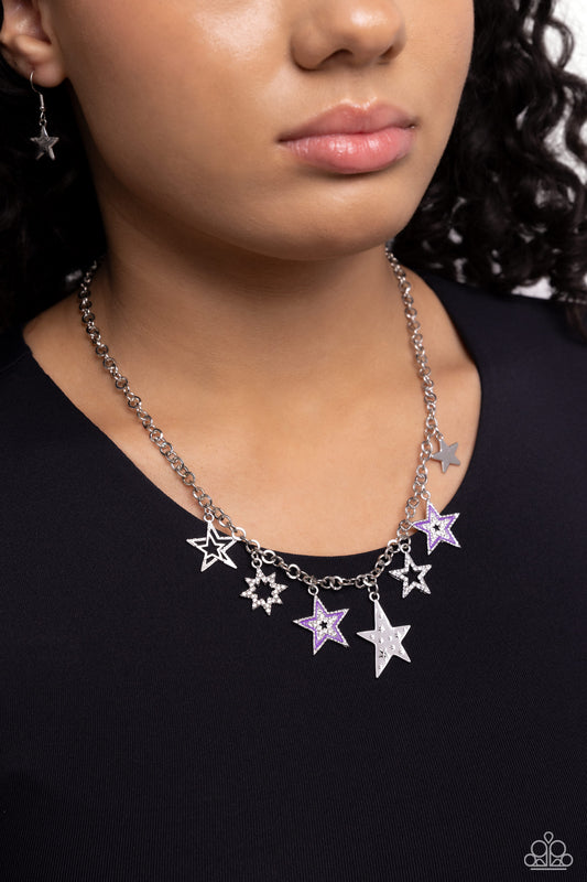 Paparazzi - Starstruck Sentiment - Purple Necklaces  #2339