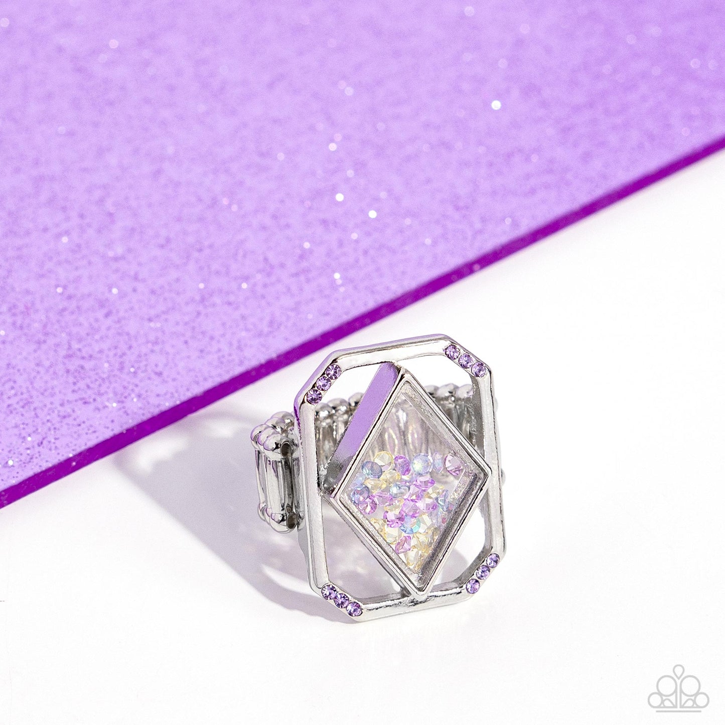 Paparazzi - Diamond in the STUFF - Purple Ring  #R137