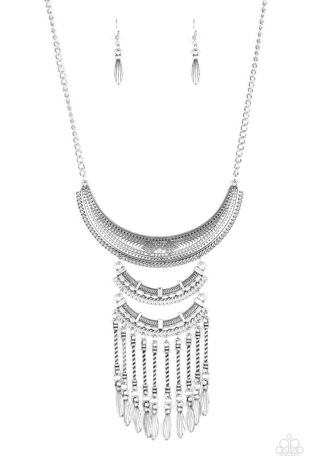 Paparazzi Accessories - Eastern Empress - Silver Necklace #0121